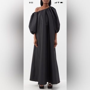 Bernadette Nathalie One-Shoulder Taffeta Gown